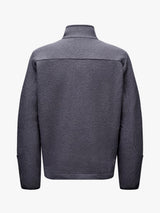 Pas Normal Studios - Off-Race Boiled Wool Half-Zip in Steel