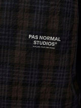 Pas Normal Studios - Off-Race Seersucker Shirt in Dark Navy