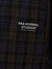 Pas Normal Studios - Off-Race Seersucker Shirt in Dark Navy