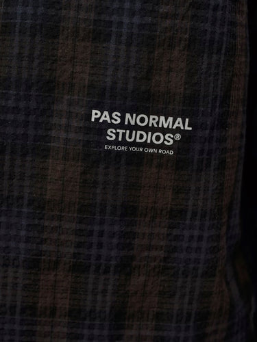 Pas Normal Studios - Off-Race Seersucker Shirt in Dark Navy