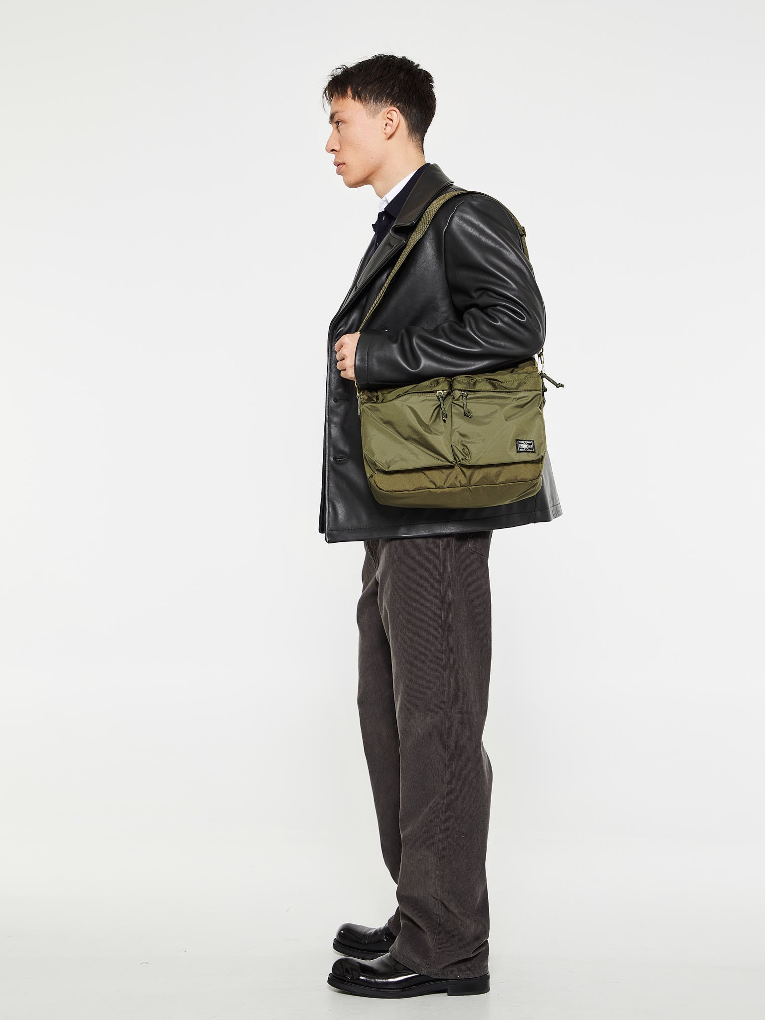 Porter-Yoshida & Co. - Force Shoulder Bag in Olive Drab