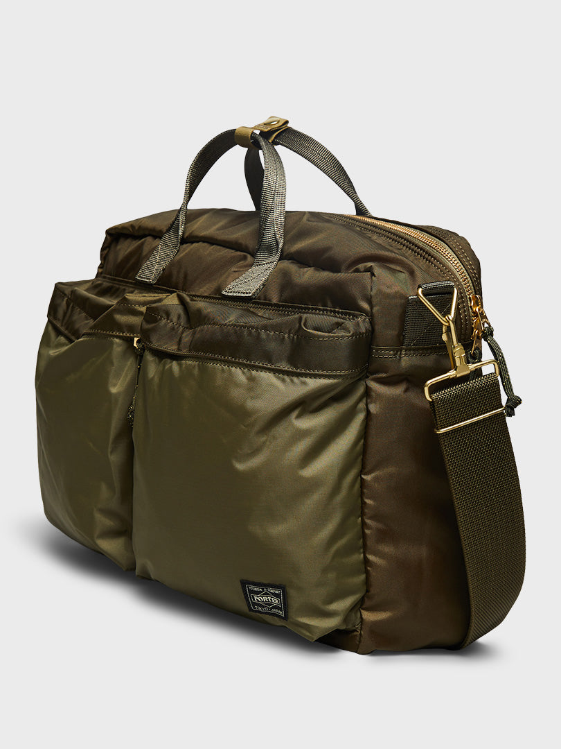 専用]PORTER FORCE 3WAY BRIEFCASE オリーブ-