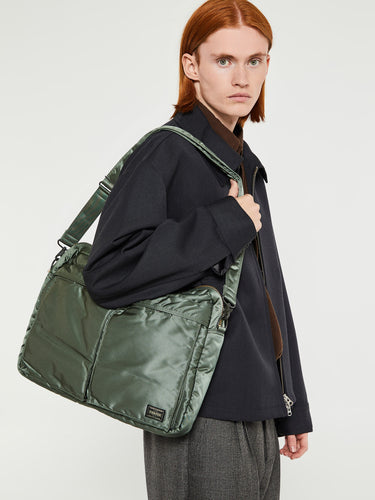 Porter-Yoshida & Co. - ALL NEW TANKER 2Way Briefcase in Sage Green