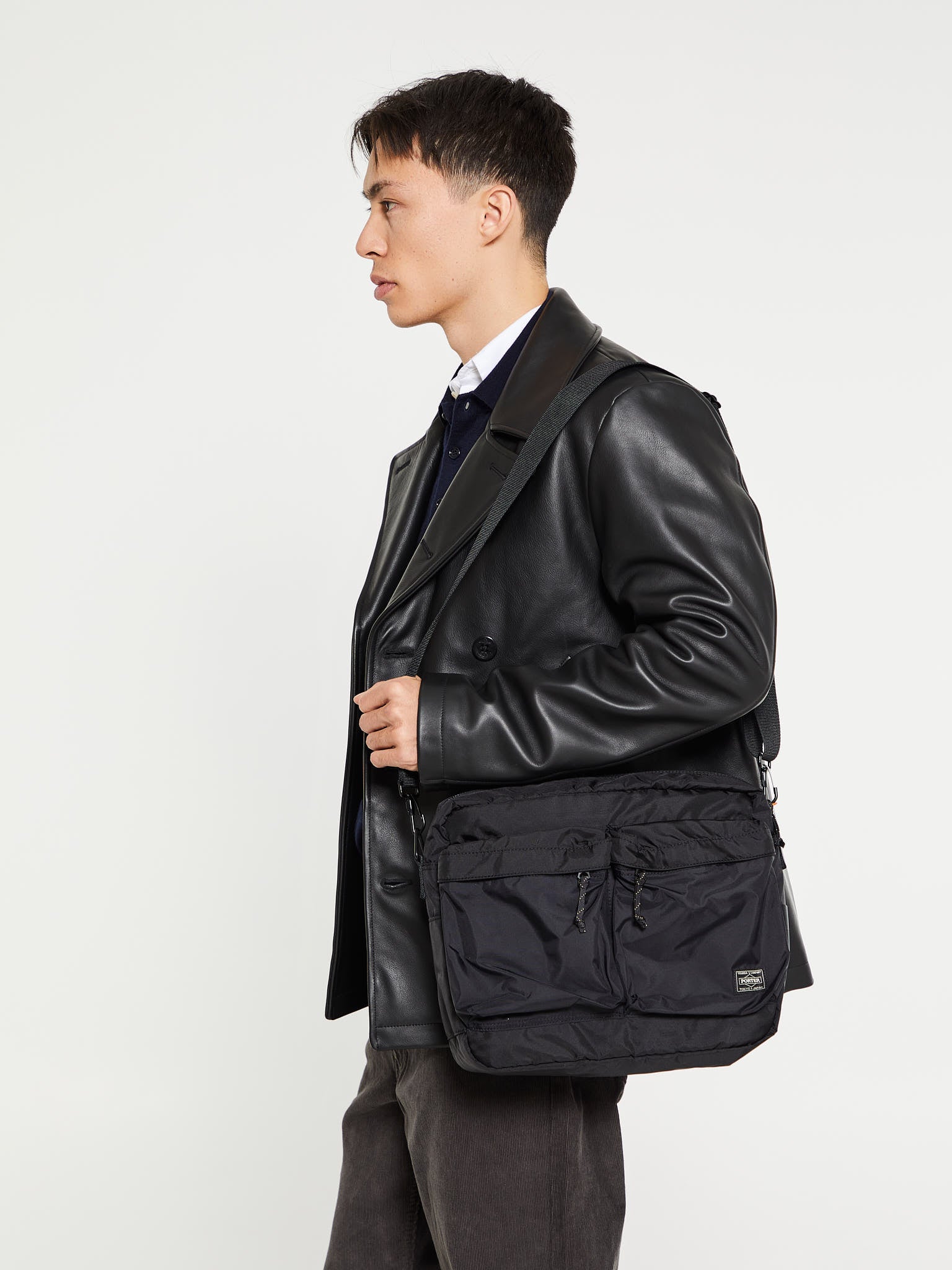 Porter-Yoshida & Co. - Force Shoulder Bag in Black