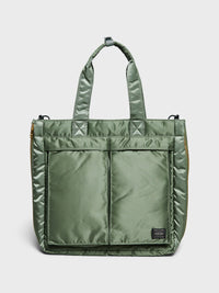 Porter - Tanker 2Way Tote Bag in Sage Green