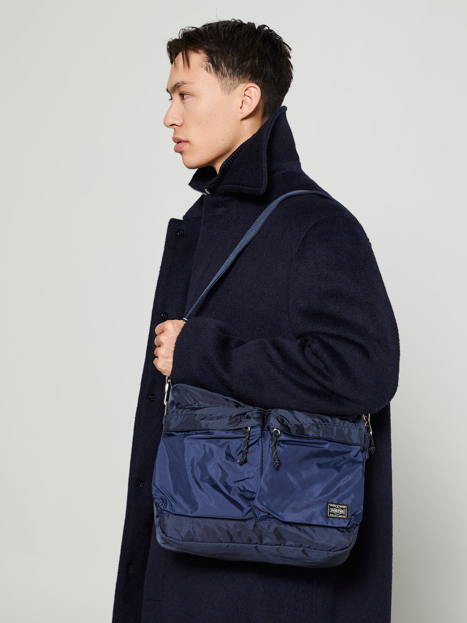 Porter-Yoshida & Co. - Force Shoulder Bag in Navy