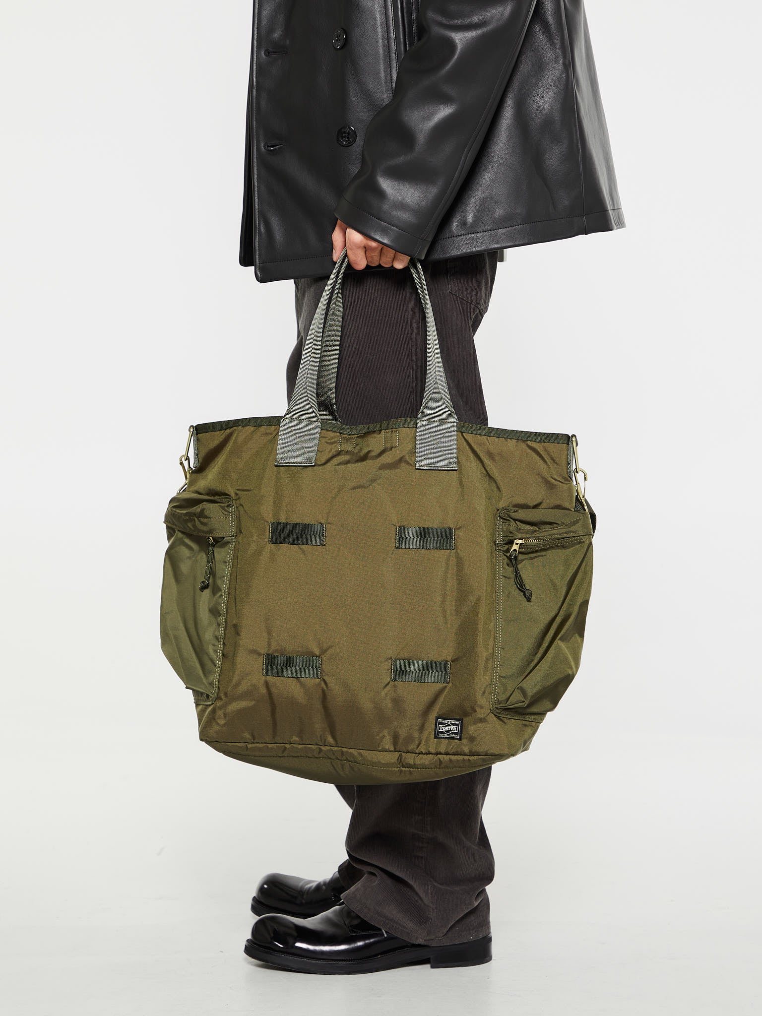 Porter-Yoshida & Co. - Force 2Way Tote Bag in Olive Drab