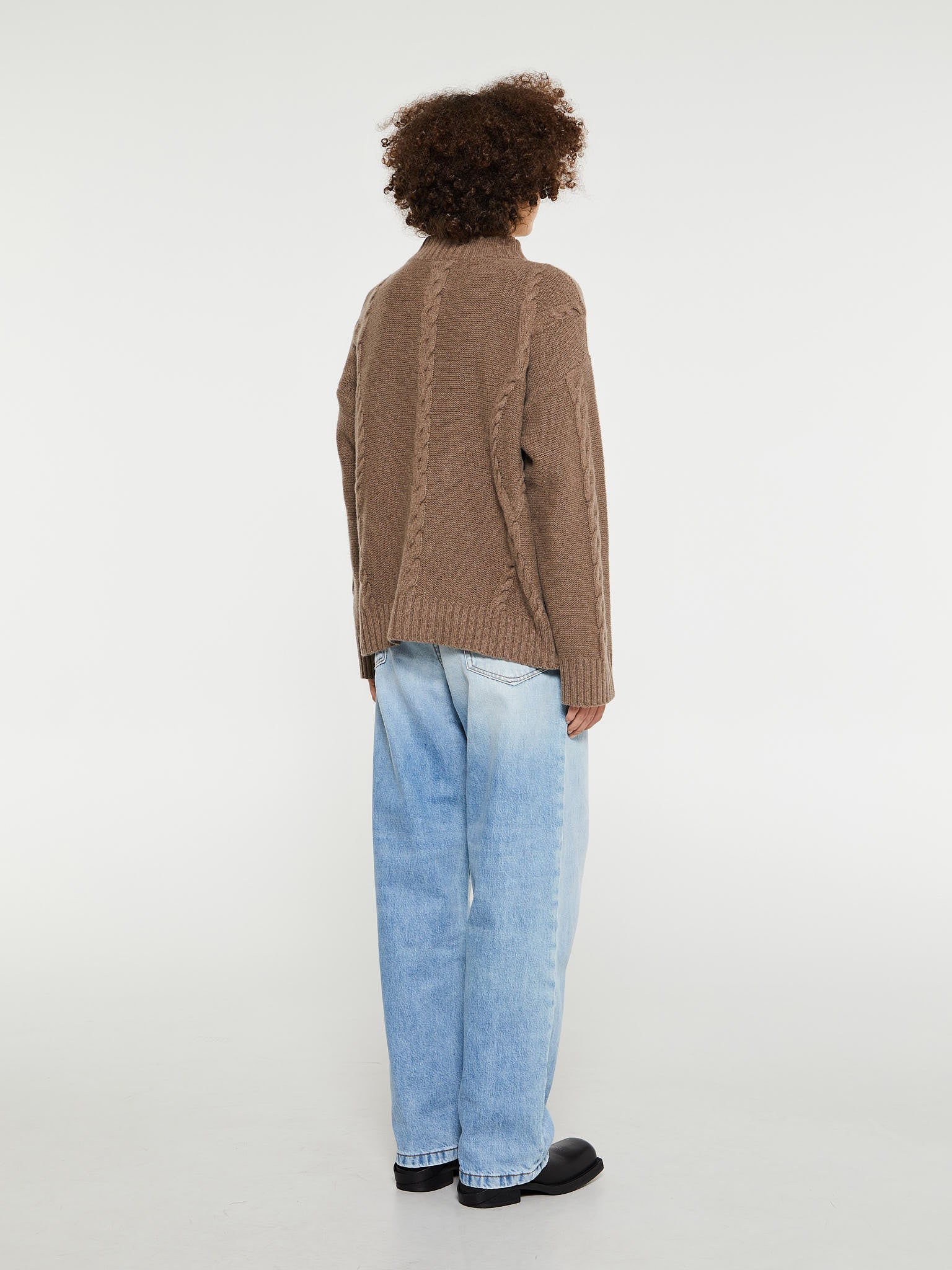 Proem Parades - Rakel Cashmere Sweater in Brown – stoy