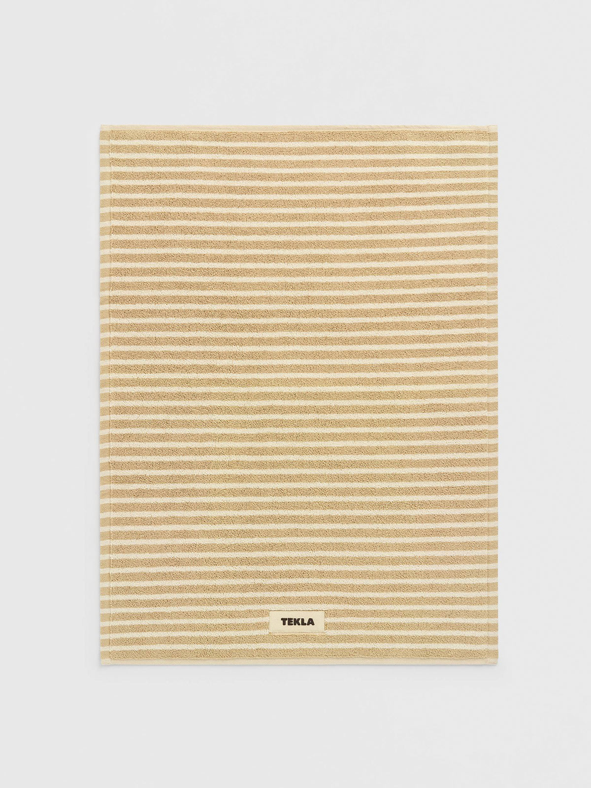 Tekla - Terry Bath Mat in Ivory Stripes