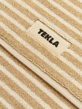 Tekla - Terry Bath Mat in Ivory Stripes