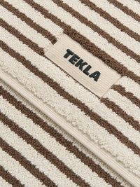 Tekla - Terry Bath Mat in Kodiak Stripes