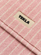 Tekla - Terry Bath mat in Shaded Pink Stripes