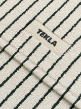 Tekla - Terry Bath Mat in Racing Green Stripes
