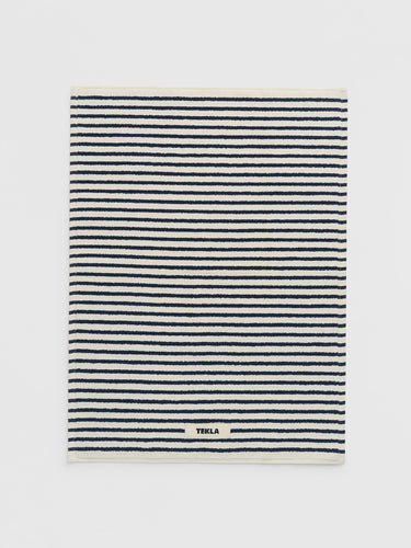 Tekla - Terry Bath Mat in Sailor Stripes