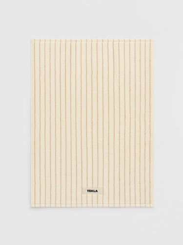 Tekla - Terry Bath Mat in Sienna Stripes