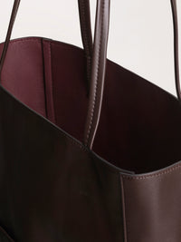 Phoebe Philo - Paper Tote in Chocolate Brown