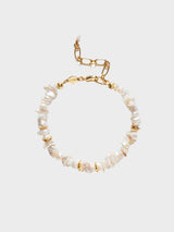 Anni Lu - Pearl Power Bracelet in Brass With Gold Finish
