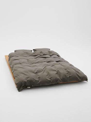 Tekla - Percale Duvet Cover in Dark Taupe
