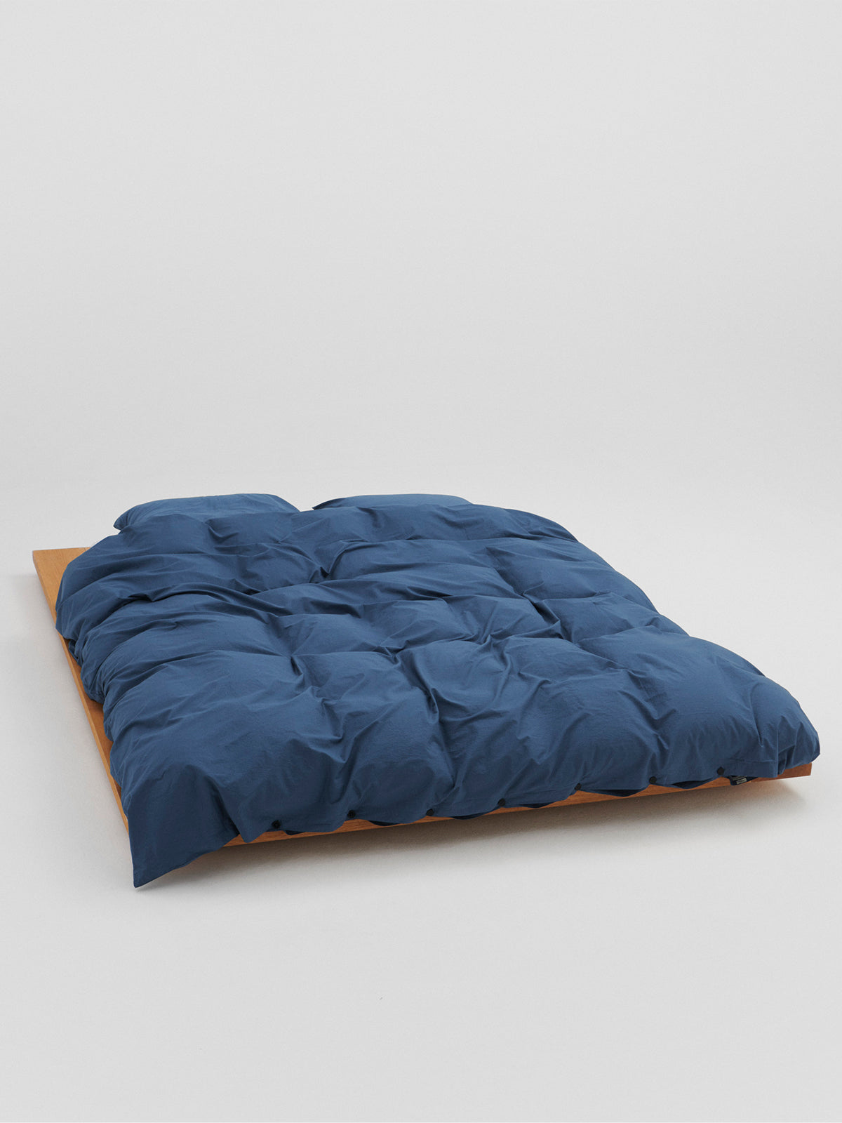 Tekla - Percale Duvet Cover in Midnight Blue