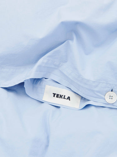 Tekla - Percale Duvet Cover in Morning Blue