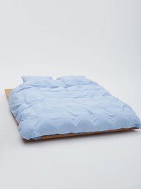 Tekla - Percale Duvet Cover in Morning Blue