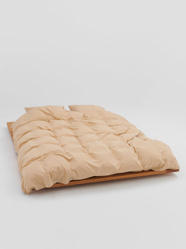 Tekla - Percale Duvet Cover in Sand Beige