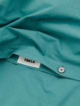 Tekla - Percale Duvet Cover in Vintage Green