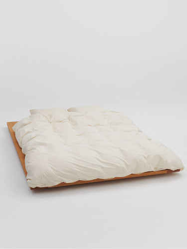 Tekla - Percale Duvet Cover in Winter White