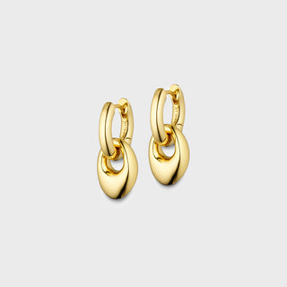 Anni Lu - Petit Pebble Hoop Earrings in Gold