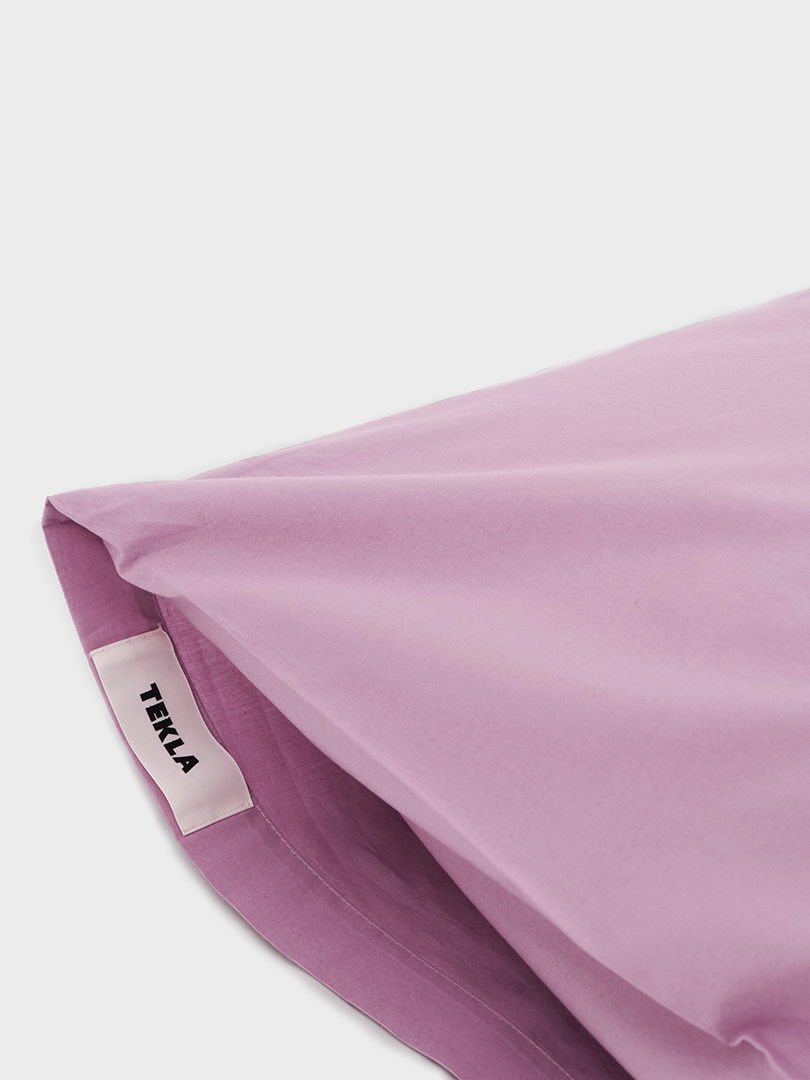Percale Pillow Sham in Mallow Pink