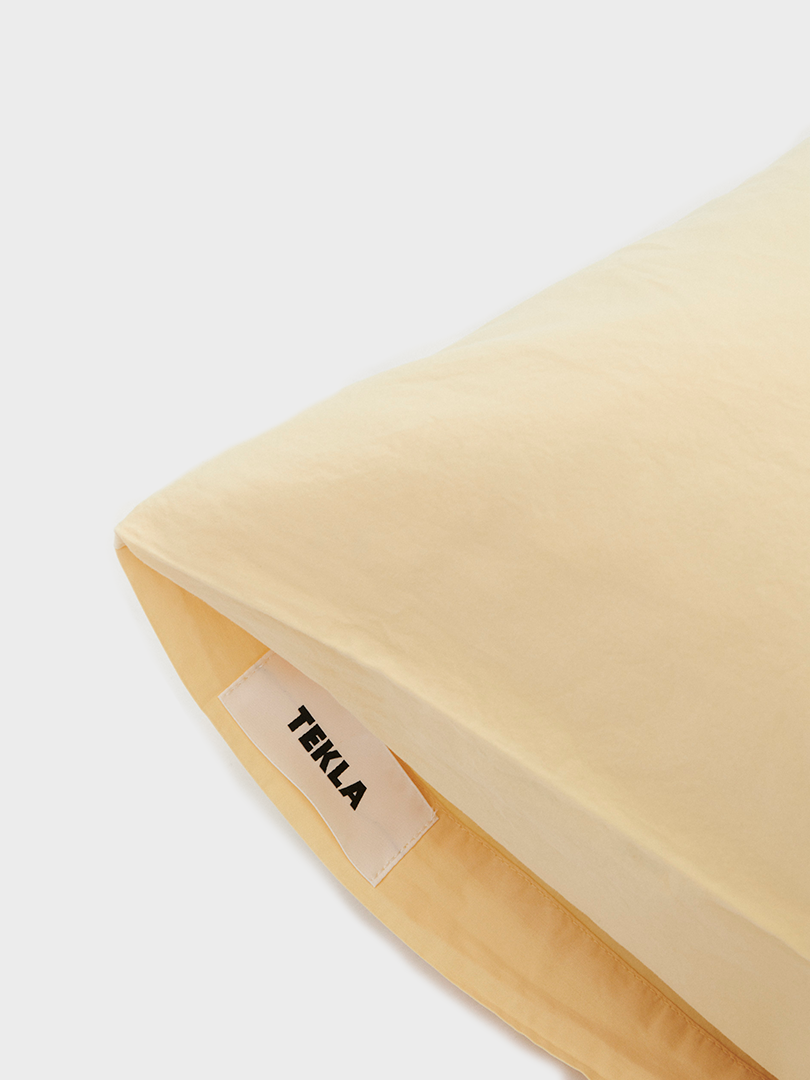 Percale Pillow Sham in Shaded Yellow