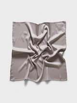 Proem Parades - Yoko Dotted Silk Scarf in Soft Grey