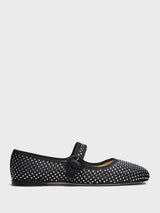 Repetto - Georgia Crystal Ballerina Shoes in Black