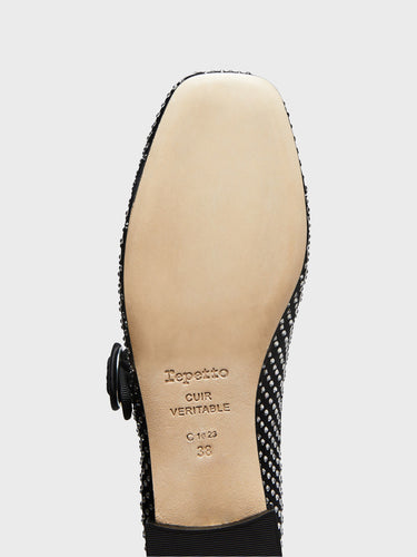 Repetto - Georgia Crystal Ballerina Shoes in Black