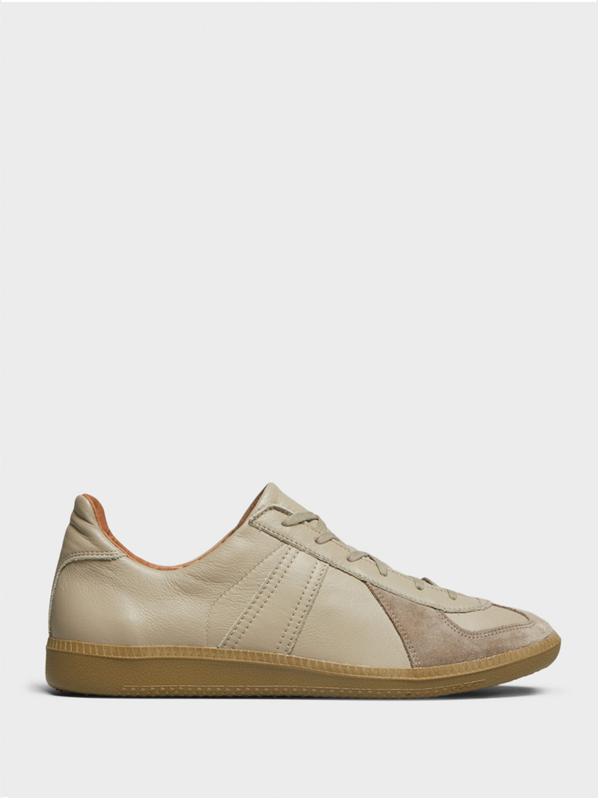 Reproduction of Found - 1700L German Military Sneakers in Beige Khaki
