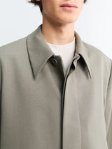 Rier - Poplin Wool Jacket in Camoscio Rustic