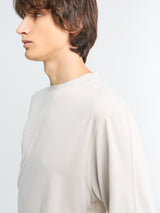 Rier - Polar Jersey Roundneck in Talc Jersey Wool