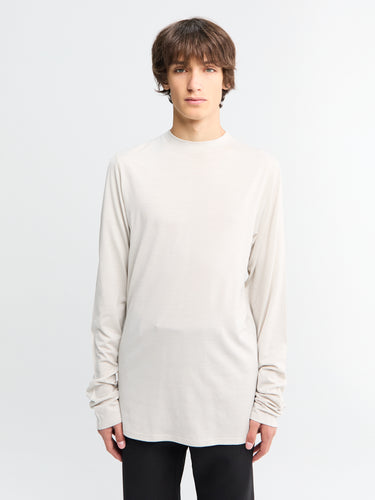 Rier - Polar Jersey Roundneck in Talc Jersey Wool