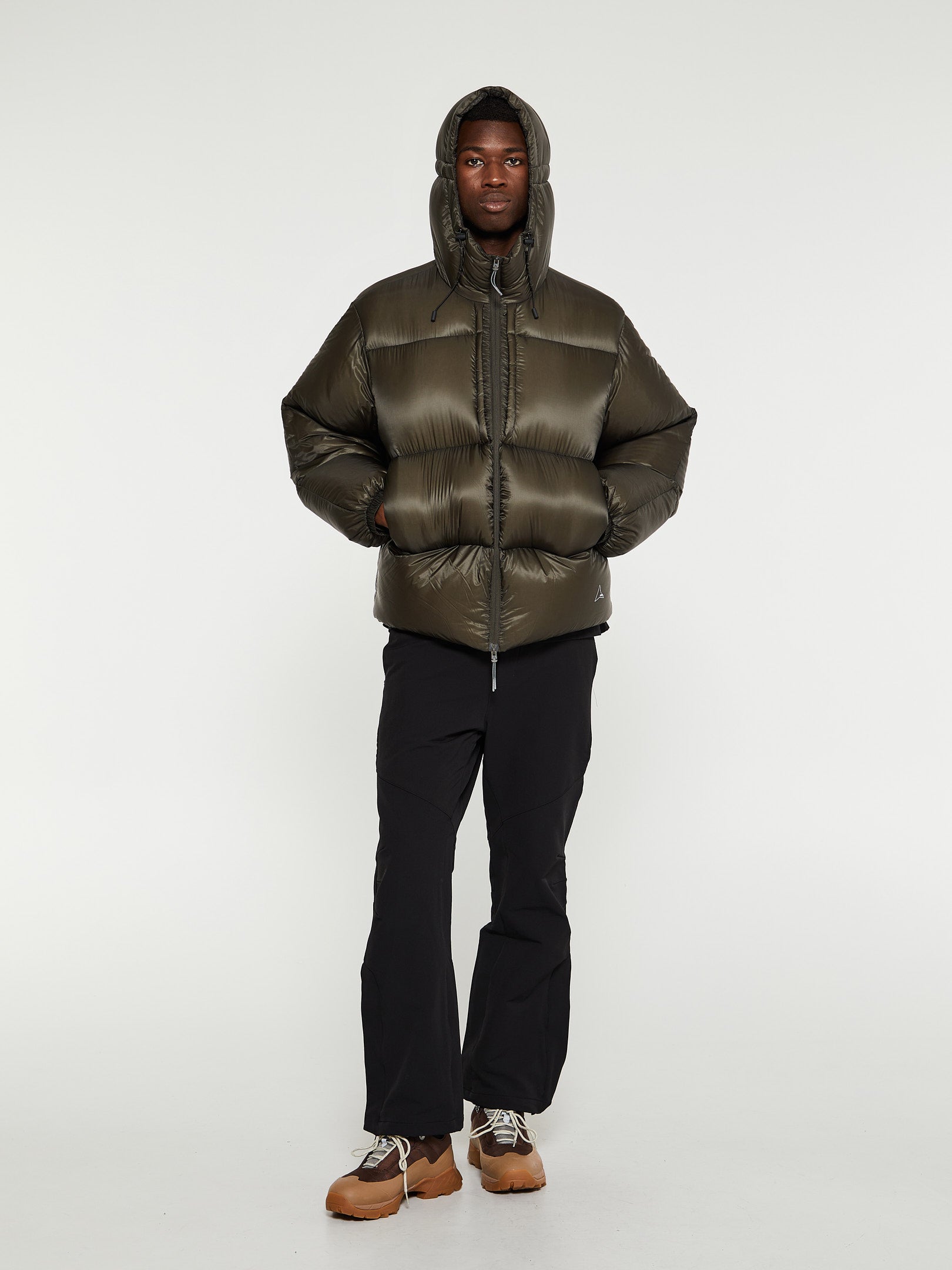 Heavy Down Jacket in Olive