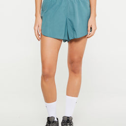 Rytme - High Sun Split Shorts in Ocean Green