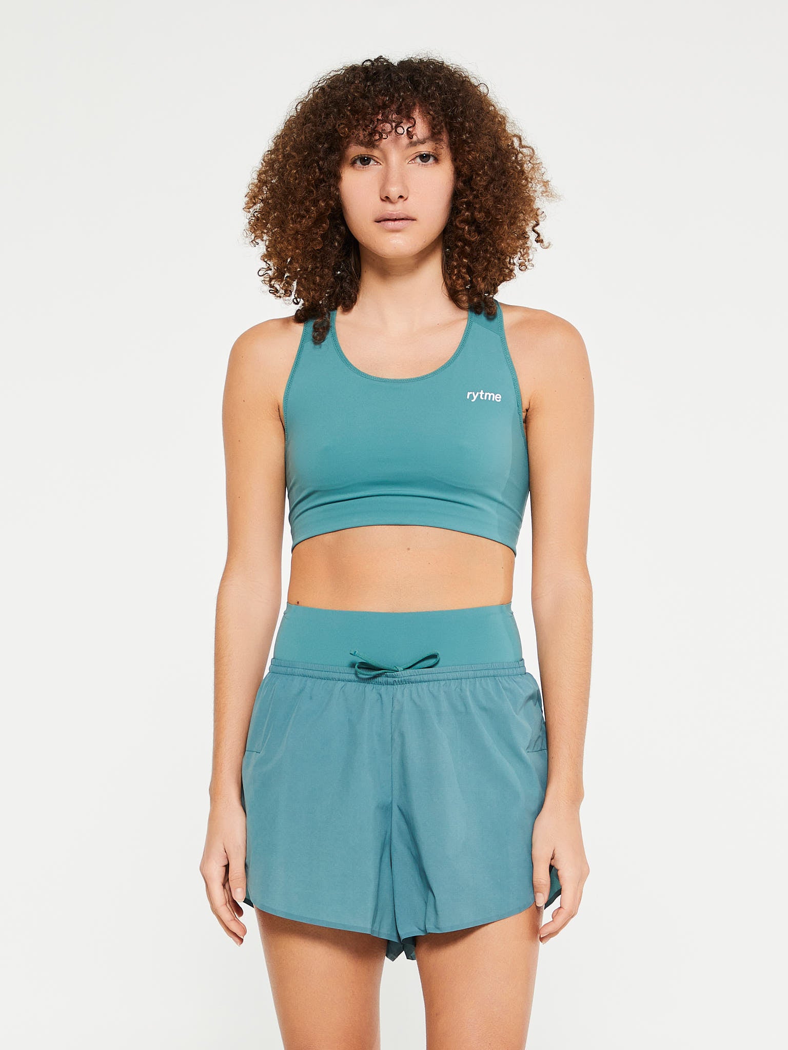 Rytme - High Sun Sports Bra in Ocean Green