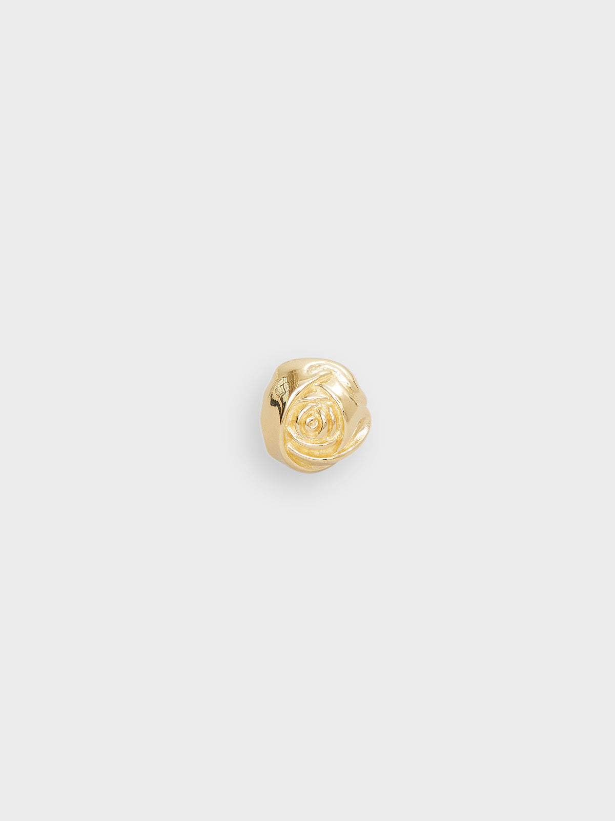 Trine Tuxen - Rose Stud Earring with Gold Plating