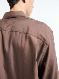 Studio Nicholson - Boxy Oversized Shirt in Brown