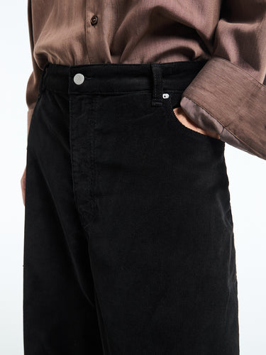 Studio Nicholson - Paolo Pants in Black Corduroy