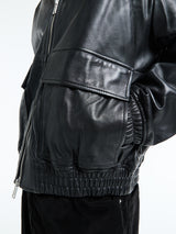 Studio Nicholson - Piston Leather Jacket in Black