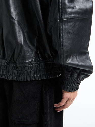 Studio Nicholson - Piston Leather Jacket in Black
