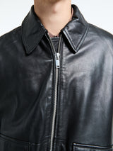 Studio Nicholson - Piston Leather Jacket in Black