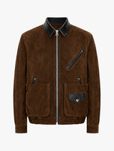 sacai - Suede Blouson in Brown