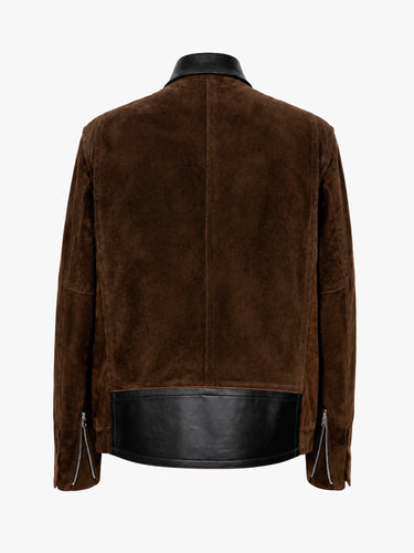 sacai - Suede Blouson in Brown