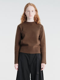 sacai - Wool Knit Pullover in Brown